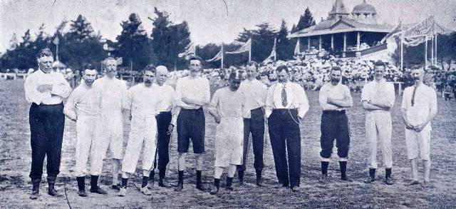 Veteran Athletes at the Annual Coillege Sports, circa 1904.